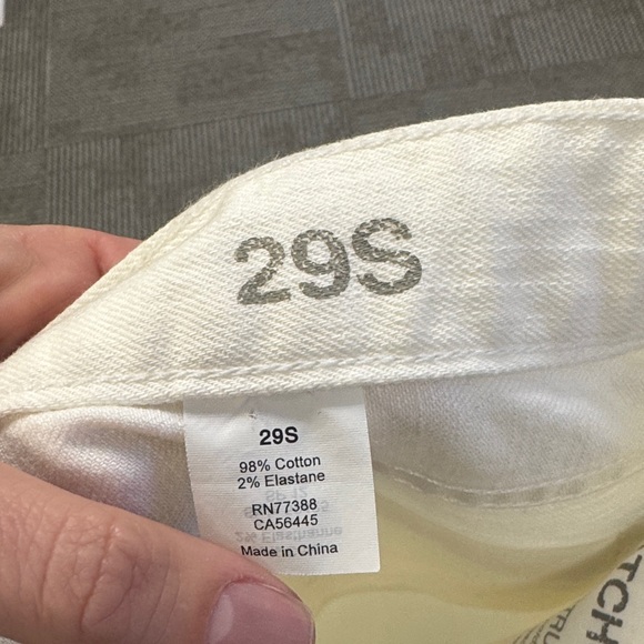 J. Crew Matchstick Straight White Jeans, size 29 - Picture 4 of 9